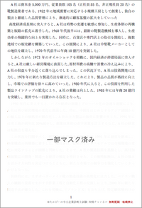 オリジナル事例文① 事例Ⅰ 企業概要サンプル - 一部マスク済み